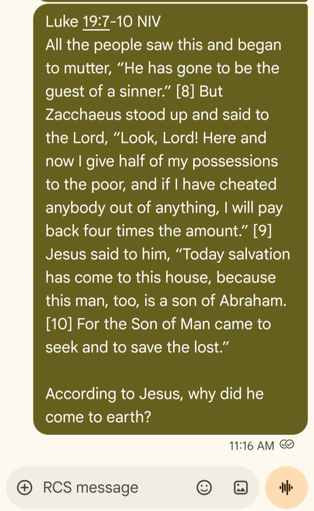 Scripture Text Message